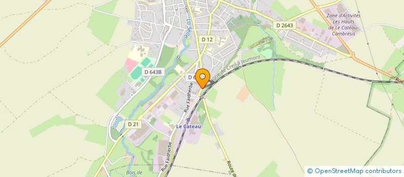 localisation de l'entreprise MADAME SANDY LOBET  LE CATEAU-CAMBRESIS