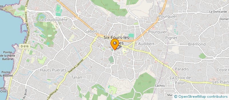 localisation de l'entreprise MADAME SANDY MARAIS à SIX-FOURS-LES-PLAGES
