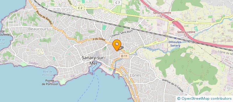 localisation de l'entreprise MADAME SANDY MARTINEZ à SANARY-SUR-MER