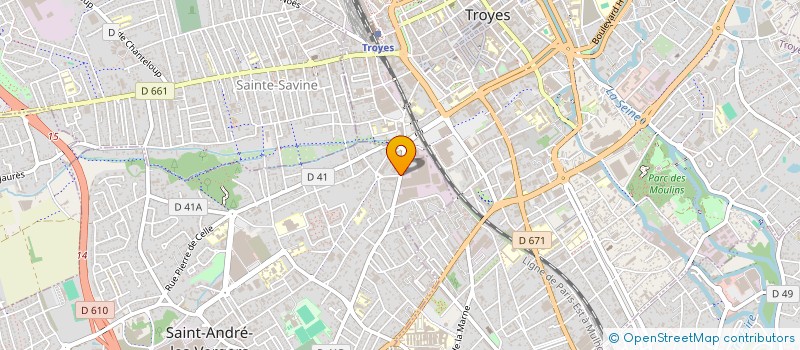 localisation de l'entreprise MADAME SANDY MARTINS  SAINT-ANDRE-LES-VERGERS