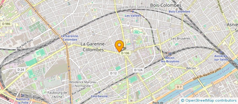 localisation de l'entreprise MADAME SANDY MAZABRAUD à LA GARENNE-COLOMBES