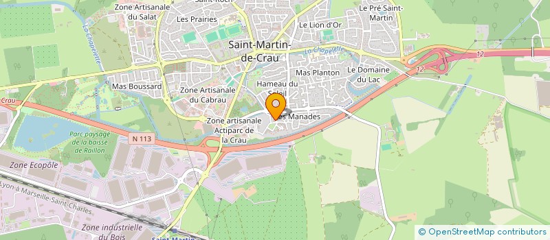 localisation de l'entreprise MADAME SANDY MICHEL à SAINT-MARTIN-DE-CRAU