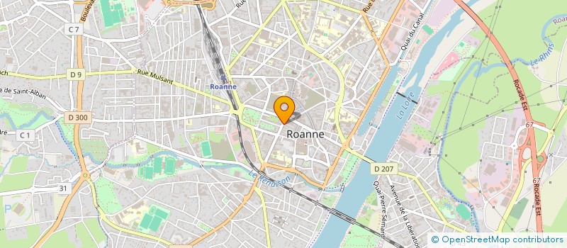 localisation de l'entreprise MADAME SANDY MOYAL  ROANNE