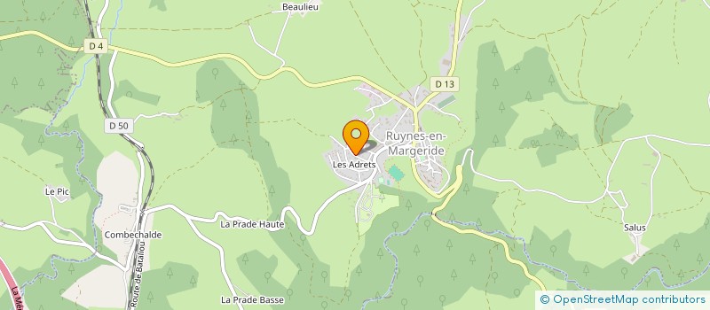 localisation de l'entreprise MADAME SANDY PAUTHONNIER à RUYNES-EN-MARGERIDE