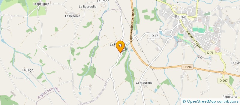 localisation de l'entreprise MADAME SANDY RIVELON  RIGNAC