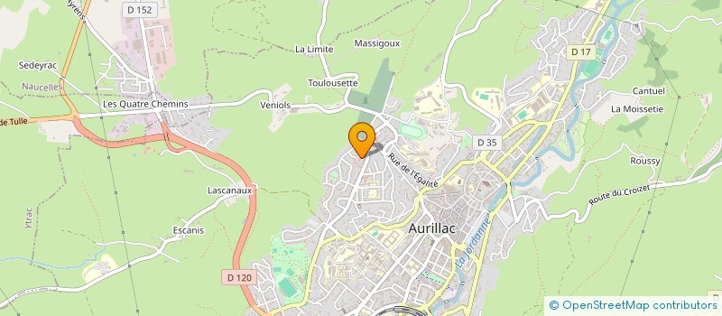 localisation de l'entreprise MADAME SANDY RIZZO à AURILLAC