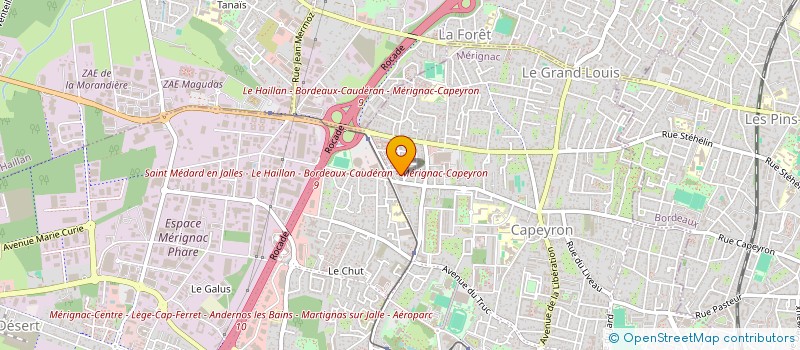 localisation de l'entreprise MADAME SANDY ROCH  MERIGNAC