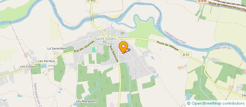 localisation de l'entreprise MADAME SANDY ROUGELIN  SAINT-JULIEN-SUR-CHER