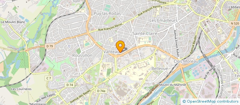 localisation de l'entreprise MADAME SANDY SALMON à LIMOGES
