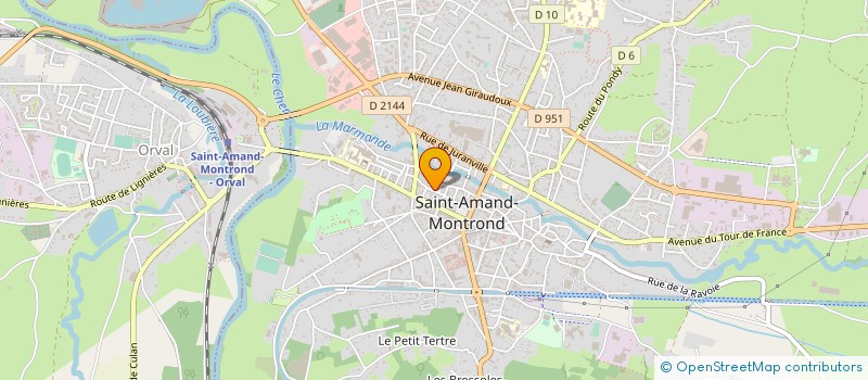 localisation de l'entreprise MADAME SANDY SCHUTT  SAINT-AMAND-MONTROND