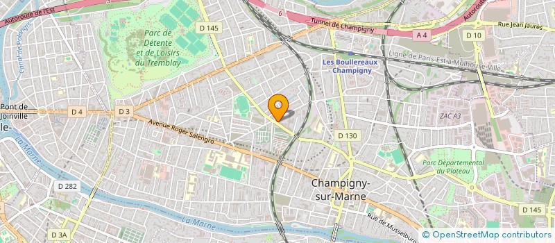 localisation de l'entreprise MADAME SANDY TAFFIN à CHAMPIGNY-SUR-MARNE