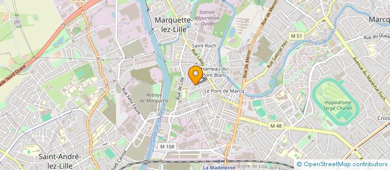 localisation de l'entreprise MADAME SANDY VIEILLARD  MARQUETTE-LEZ-LILLE