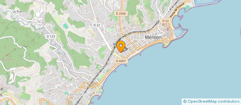 localisation de l'entreprise MADAME SANDY WONG CHOR  MENTON