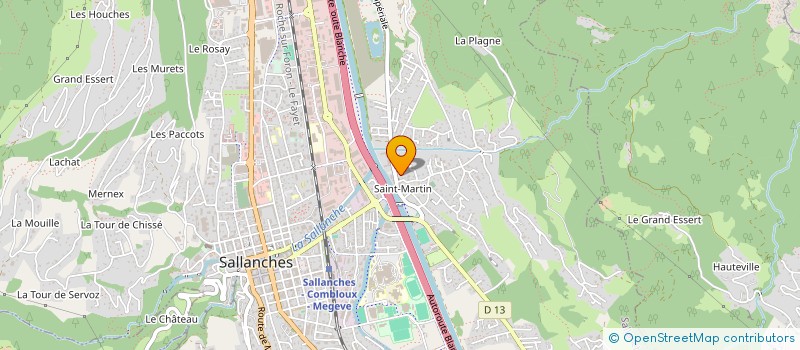 localisation de l'entreprise MADAME SANDYLENE BOEHLER  SALLANCHES