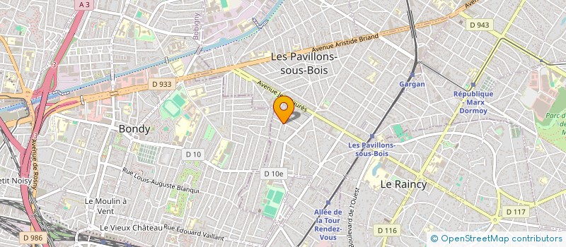 localisation de l'entreprise MADAME SANELLA ARNAUTOVIC  LES PAVILLONS-SOUS-BOIS