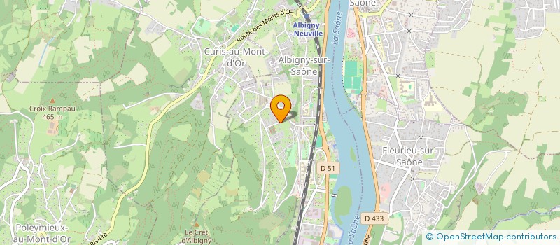 localisation de l'entreprise MADAME SANG AE LEBLON  ALBIGNY-SUR-SAONE