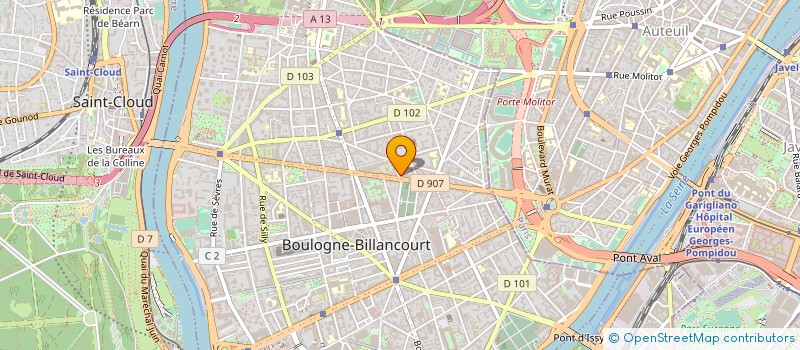 localisation de l'entreprise MADAME SANGMI YANG  BOULOGNE-BILLANCOURT