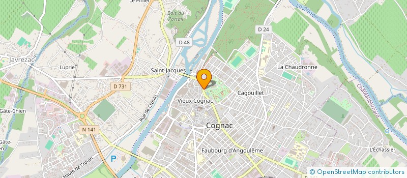 localisation de l'entreprise MADAME SANH KEOGNENGBOUALAPHA à COGNAC
