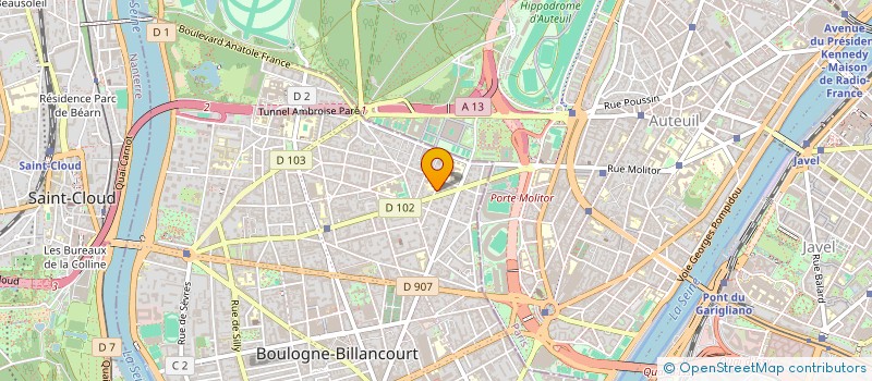 localisation de l'entreprise MADAME SANJA ARSENIC à BOULOGNE-BILLANCOURT
