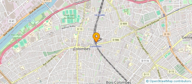 localisation de l'entreprise MADAME SANJA FRIDRICH  COLOMBES