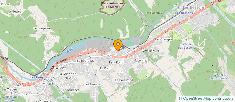 localisation de l'entreprise MADAME SANNA GUSTAFSSON  LES HOUCHES