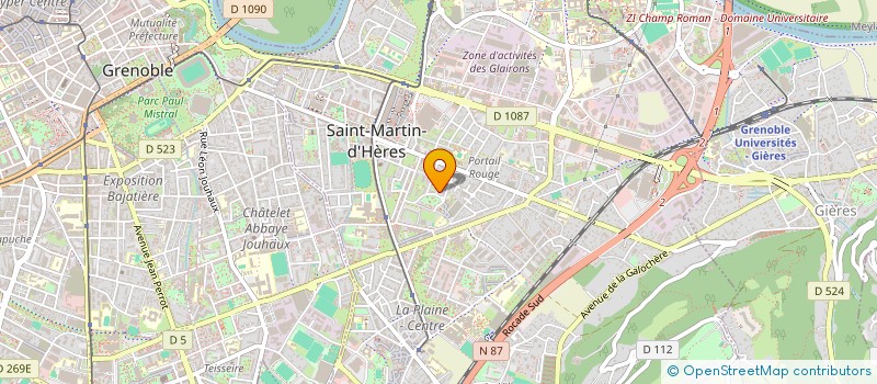 localisation de l'entreprise MADAME SANTA CUTAIA  SAINT-MARTIN-D'HERES