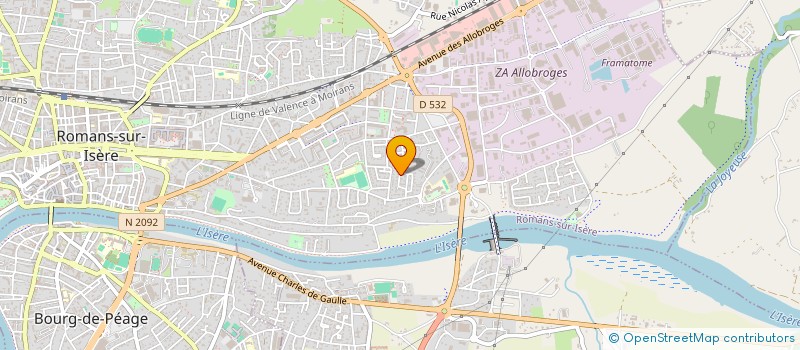localisation de l'entreprise MADAME SANTA TELLERI  ROMANS-SUR-ISERE