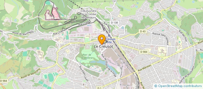 localisation de l'entreprise MADAME SANTANA MELLARD  LE CREUSOT