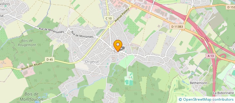 localisation de l'entreprise MADAME SANTATRINIAINA RAZAFITSOA  ORGEVAL