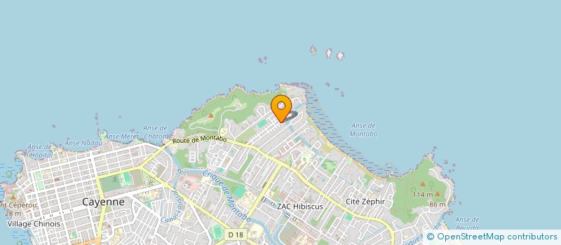 localisation de l'entreprise MADAME SANTIA VERNEAU  CAYENNE