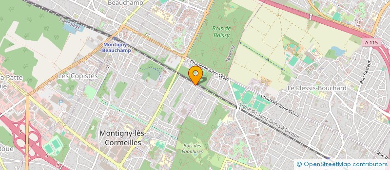 localisation de l'entreprise MADAME SANTO ANDRIGHETTI  MONTIGNY-LES-CORMEILLES