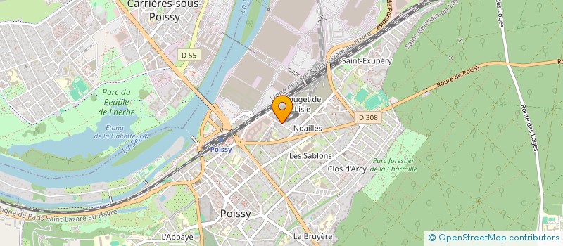 localisation de l'entreprise MADAME SAOUSSAN TRIGUI à POISSY