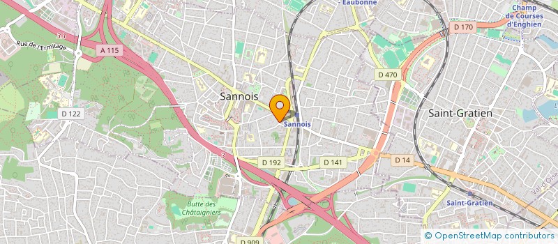 localisation de l'entreprise MADAME SAOUSSENE AMGHAR  SANNOIS