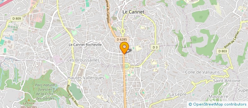 localisation de l'entreprise MADAME SAPHA GHALLOUSSI  LE CANNET
