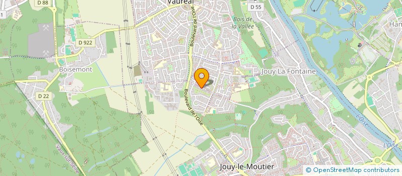 localisation de l'entreprise MADAME SAPHIA BERRY  JOUY-LE-MOUTIER