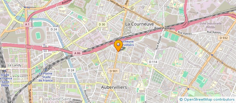 localisation de l'entreprise MADAME SAQIB TARIQ à LA COURNEUVE