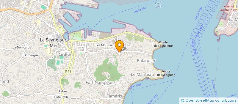 localisation de l'entreprise MADAME SARA AKKARI à LA SEYNE-SUR-MER