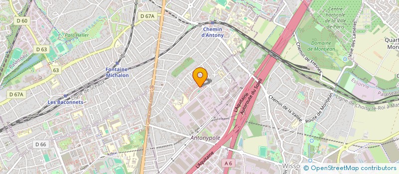 localisation de l'entreprise MADAME SARA ALIOUANE à ANTONY