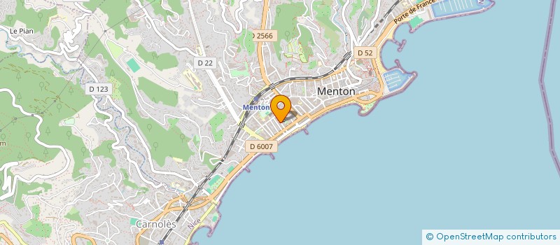 localisation de l'entreprise MADAME SARA ALTIERI à MENTON