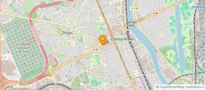 localisation de l'entreprise MADAME SARA AMMAD  THIAIS