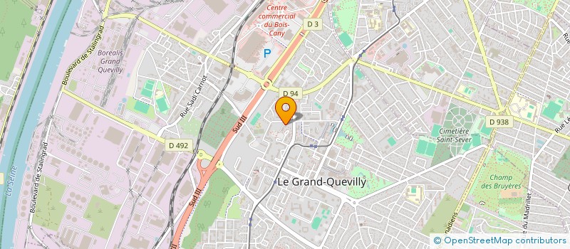 localisation de l'entreprise MADAME SARA BARAT  LE GRAND-QUEVILLY