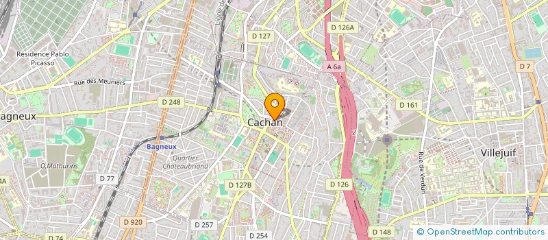 localisation de l'entreprise MADAME SARA BECHARA  CACHAN