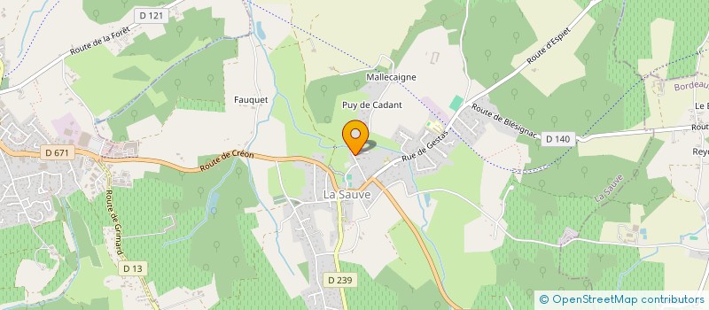 localisation de l'entreprise MADAME SARA BENSMAINI  LA SAUVE