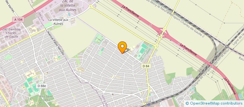 localisation de l'entreprise MADAME SARA BOISORIEUX  MITRY-MORY