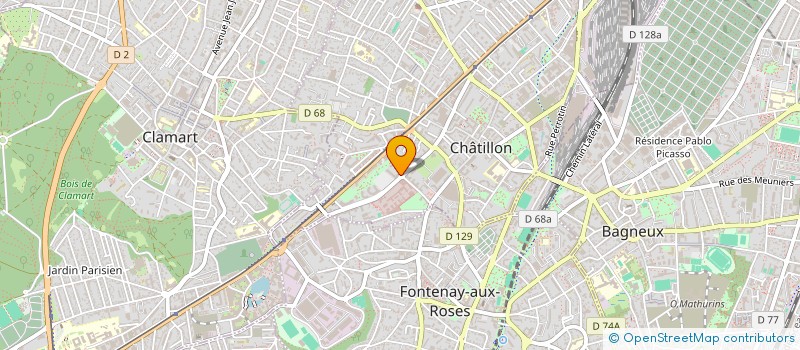 localisation de l'entreprise MADAME SARA BOURKADI  CHATILLON