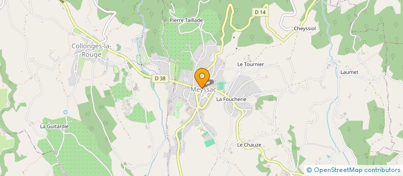 localisation de l'entreprise MADAME SARA CANTINI  MEYSSAC