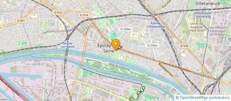 localisation de l'entreprise MADAME SARA CASTAINGS  EPINAY-SUR-SEINE