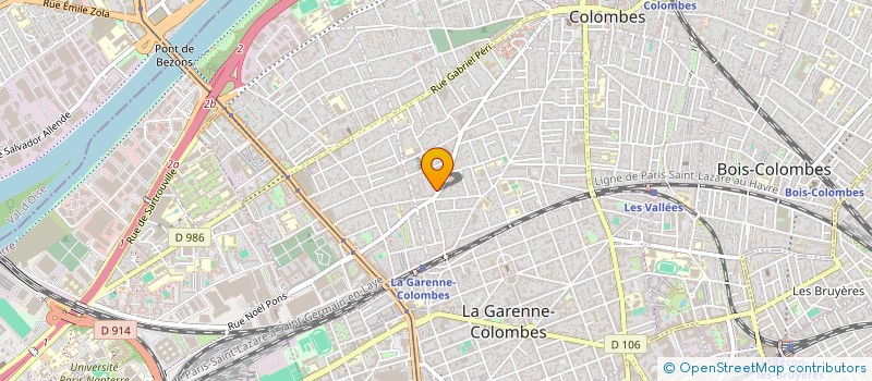 localisation de l'entreprise MADAME SARA CHABANI  COLOMBES