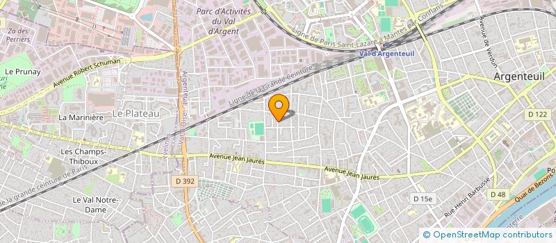 localisation de l'entreprise MADAME SARA CHAJIA à ARGENTEUIL