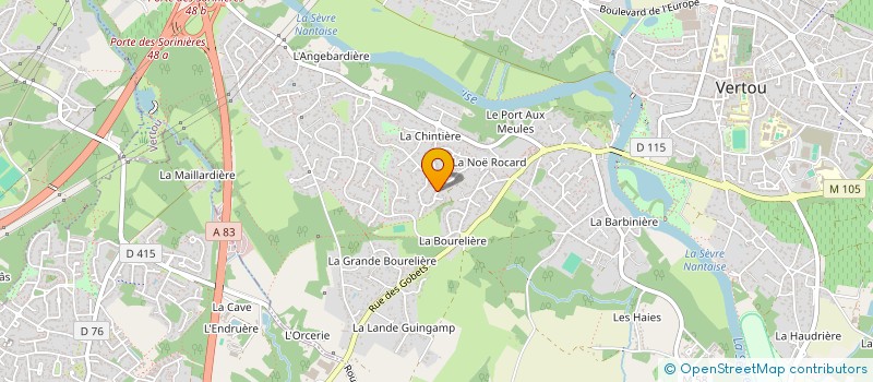 localisation de l'entreprise MADAME SARA CHEREAU  VERTOU